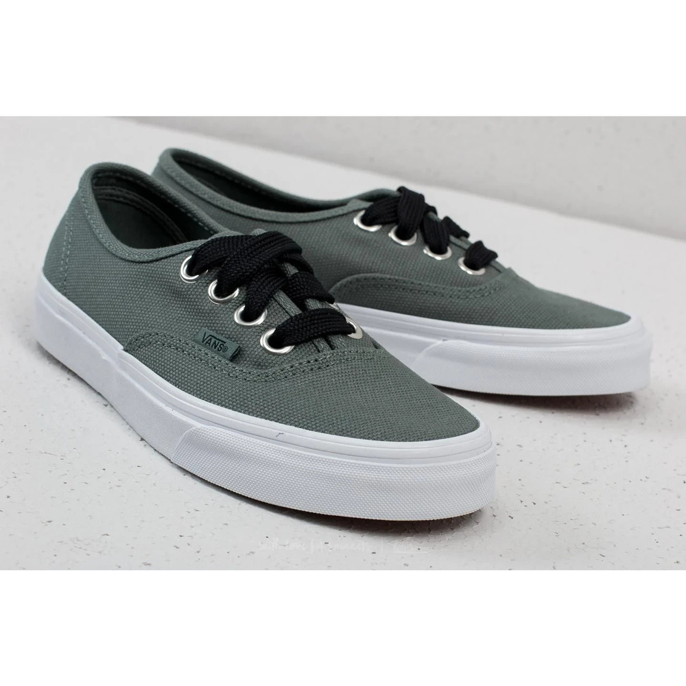 VANS Authentic Platform Oversized Lace Silver Pine Unisex Shoes Size 3.5 M, 5 W